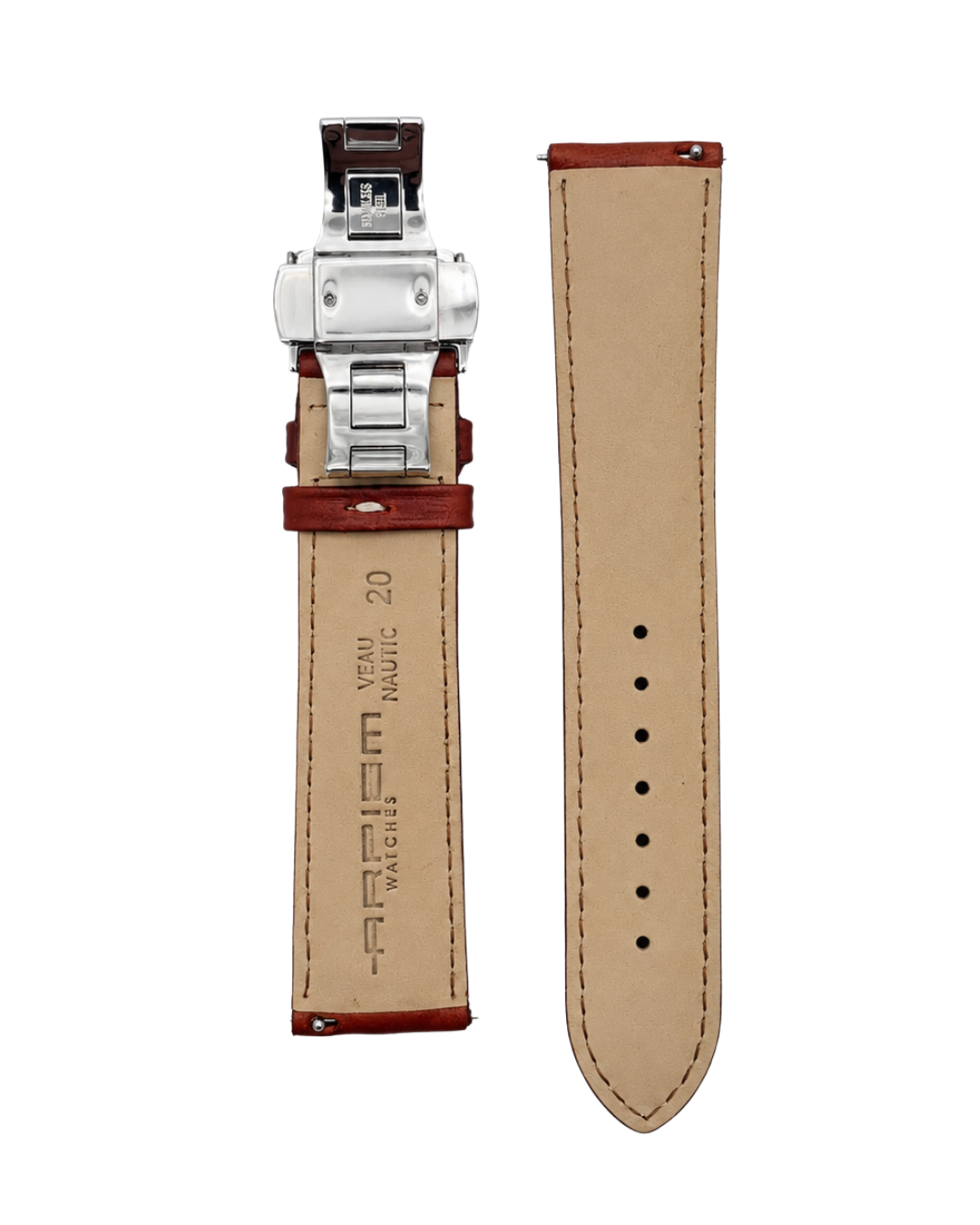 Bracelet Cuir CHARADE Terracotta - 20 mm