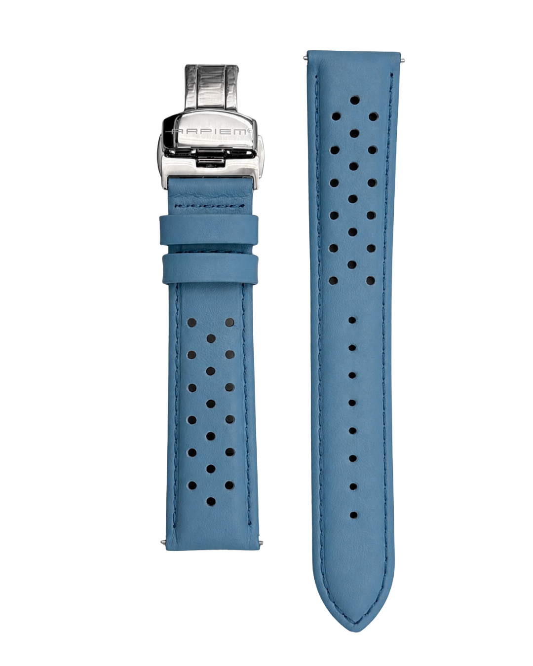 Bracelet Cuir ESTORIL Bleu - 20 mm