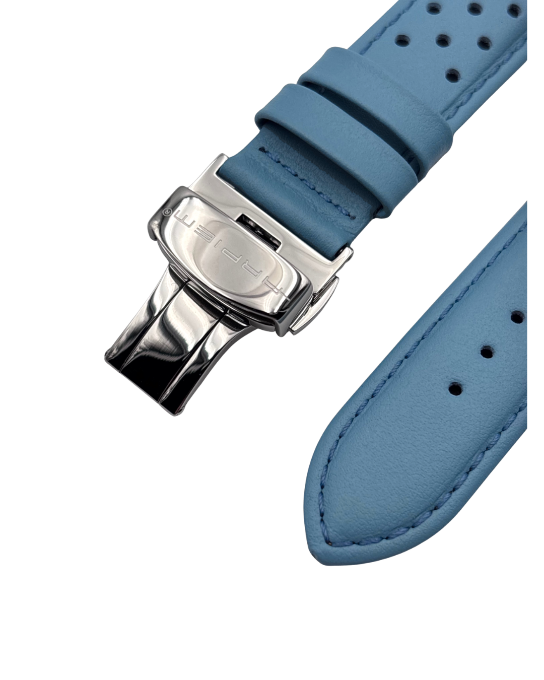 Bracelet Cuir ESTORIL Bleu - 20 mm