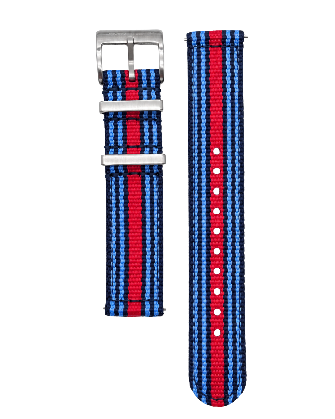 Bracelet Nylon INTERLAGOS "Vermouth" (Bleu - Rouge)