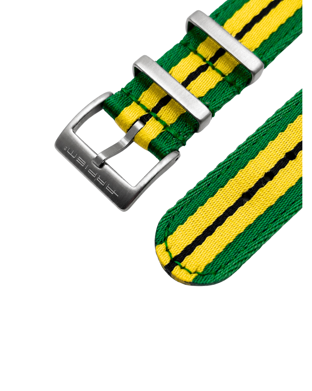 Bracelet Nylon INTERLAGOS Vert et Jaune - 20 mm