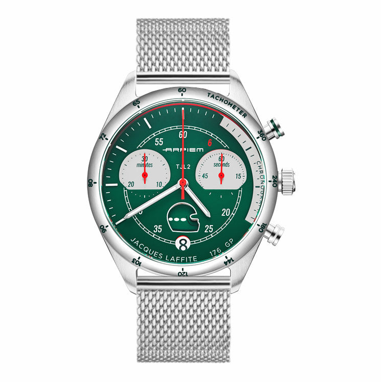 Chronographe Tribute TJL 2 Acier "Jacques LAFFITE"
