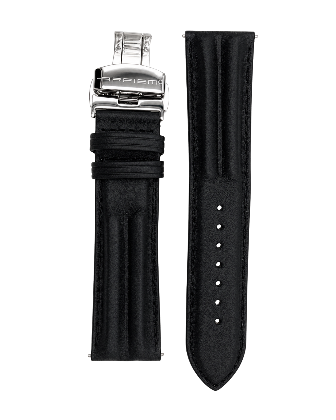 Bracelet Cuir CHARADE Noir - 20 mm