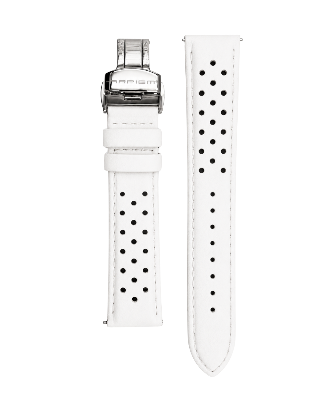 Bracelet Cuir ESTORIL Blanc - 20 mm
