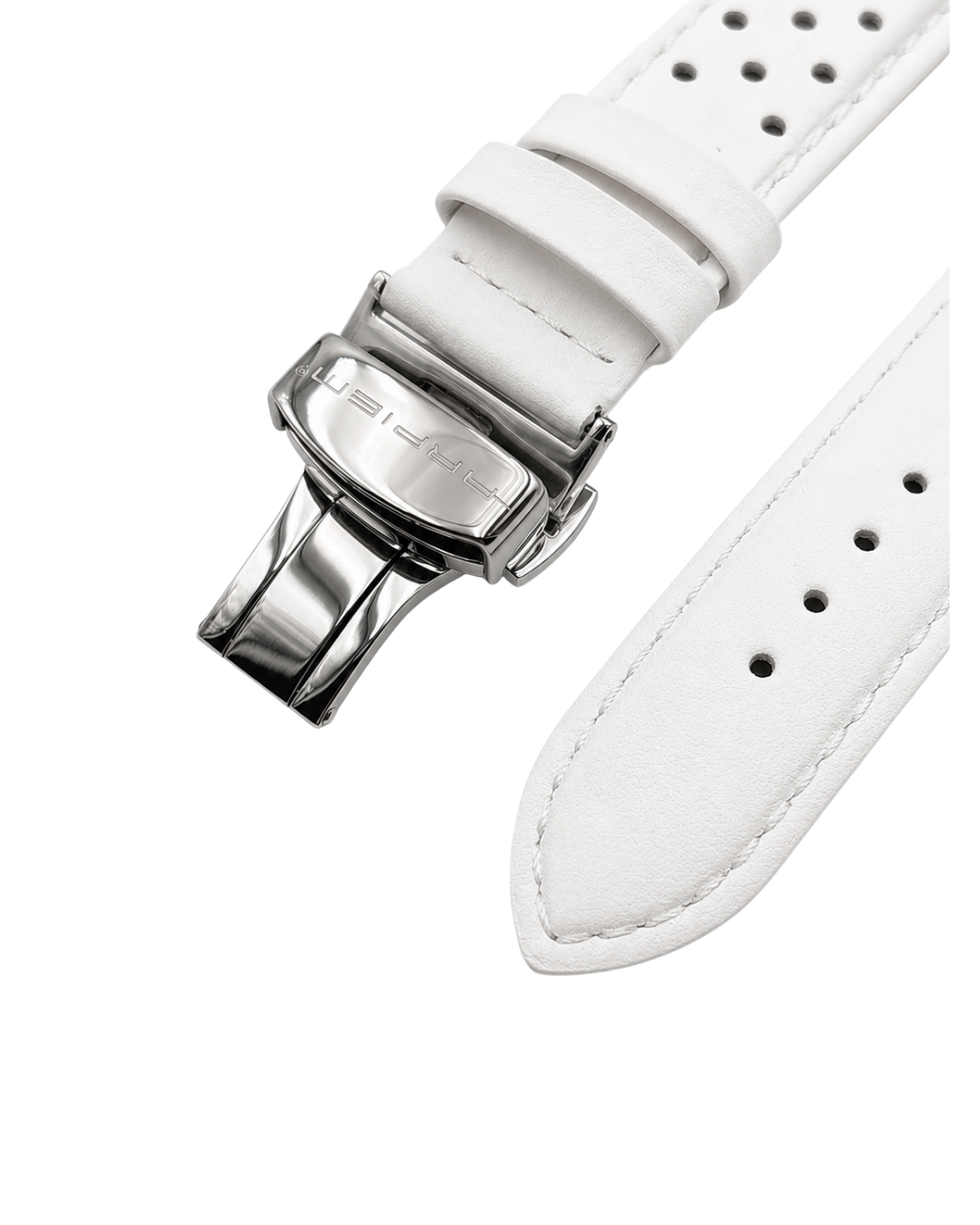 Bracelet Cuir ESTORIL Blanc - 20 mm