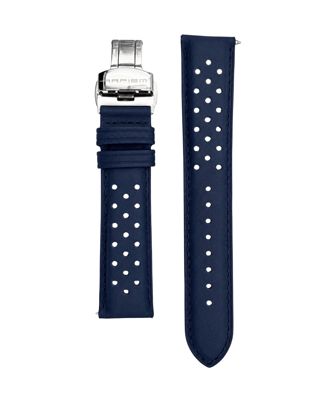 Bracelet Cuir ESTORIL Navy - 20 mm