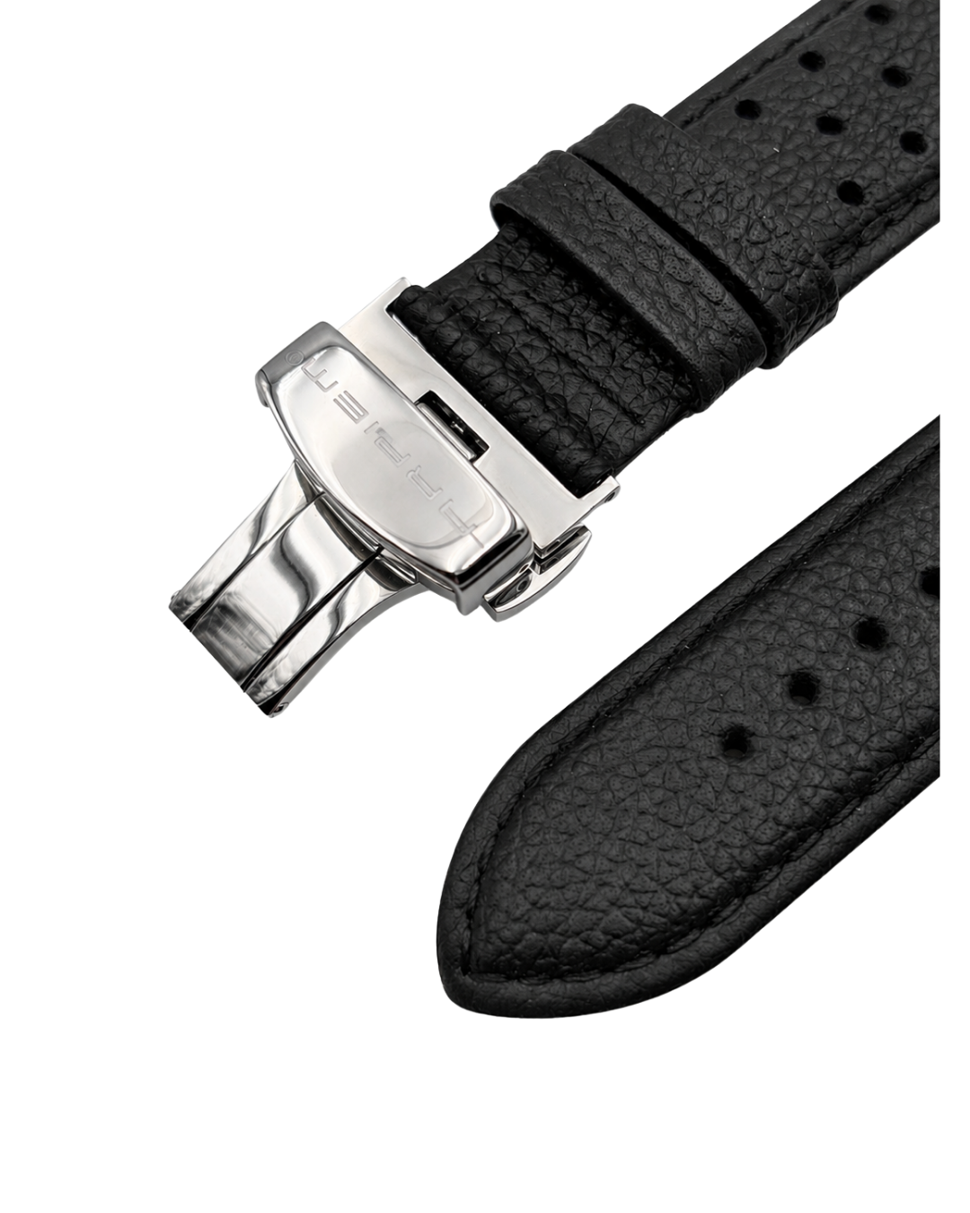 Bracelet Cuir ESTORIL Noir - 20 mm