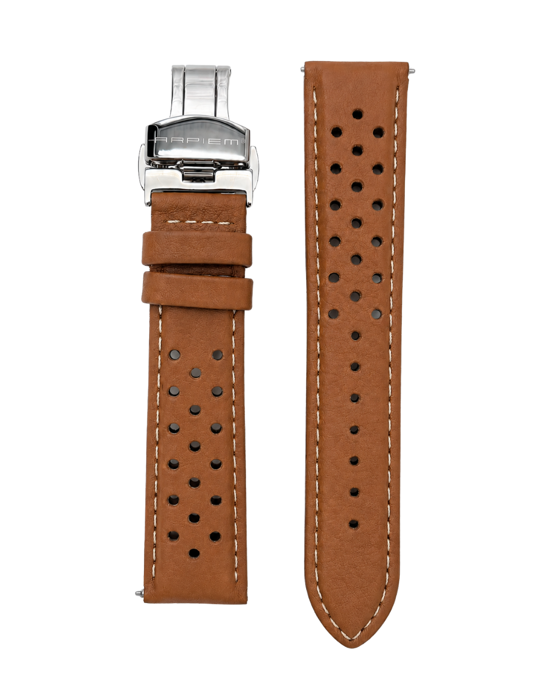 Bracelet Cuir ESTORIL Camel - 20 mm