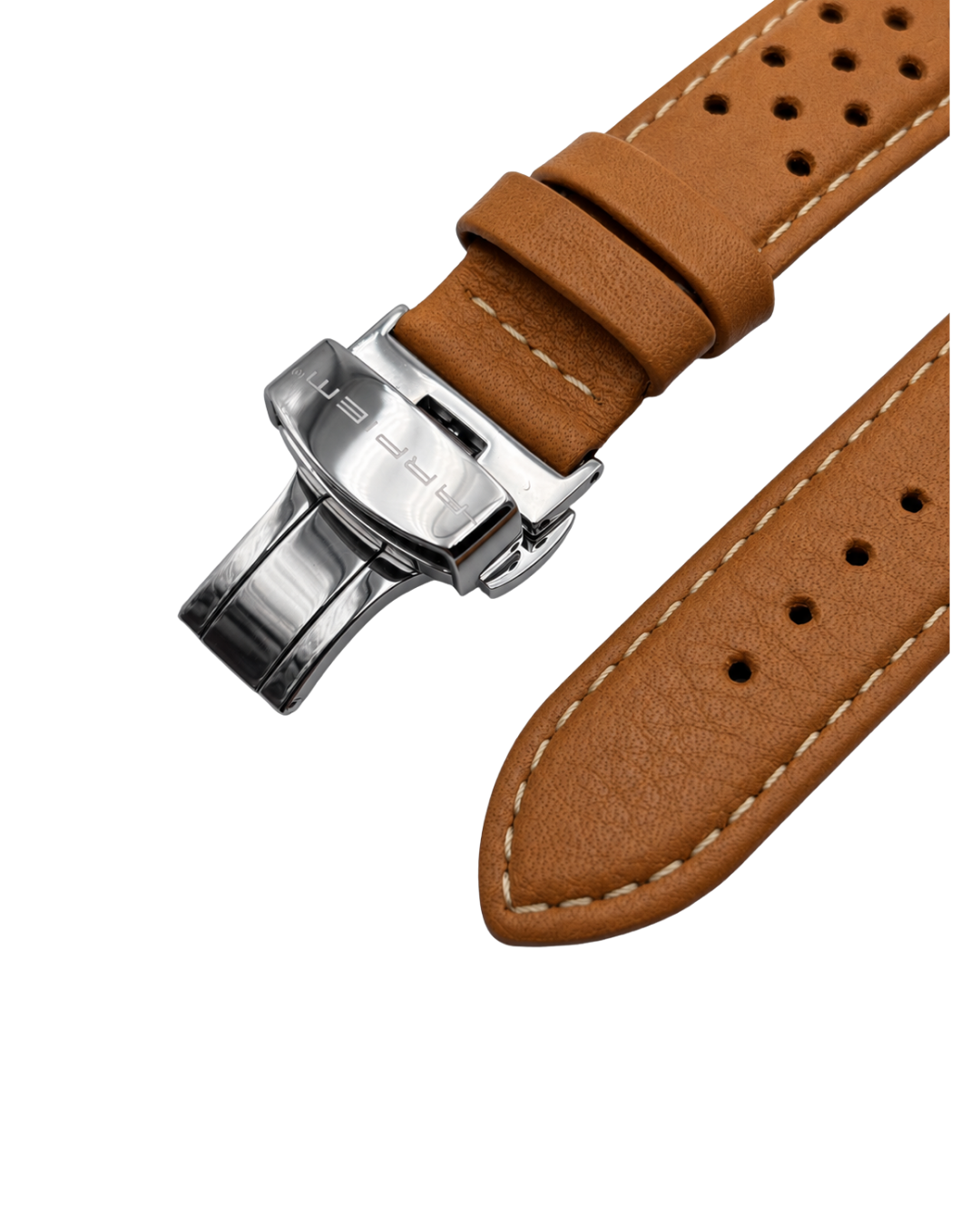 Bracelet Cuir ESTORIL Camel - 20 mm