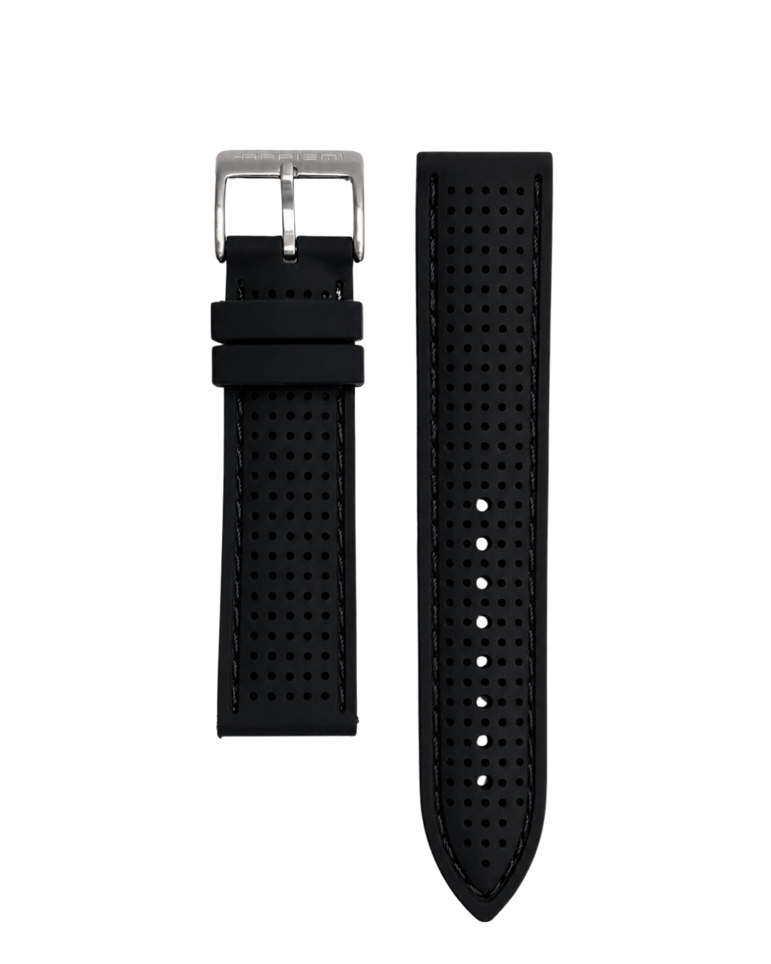 Bracelet MOSPORT Silicone noir - 20 mm