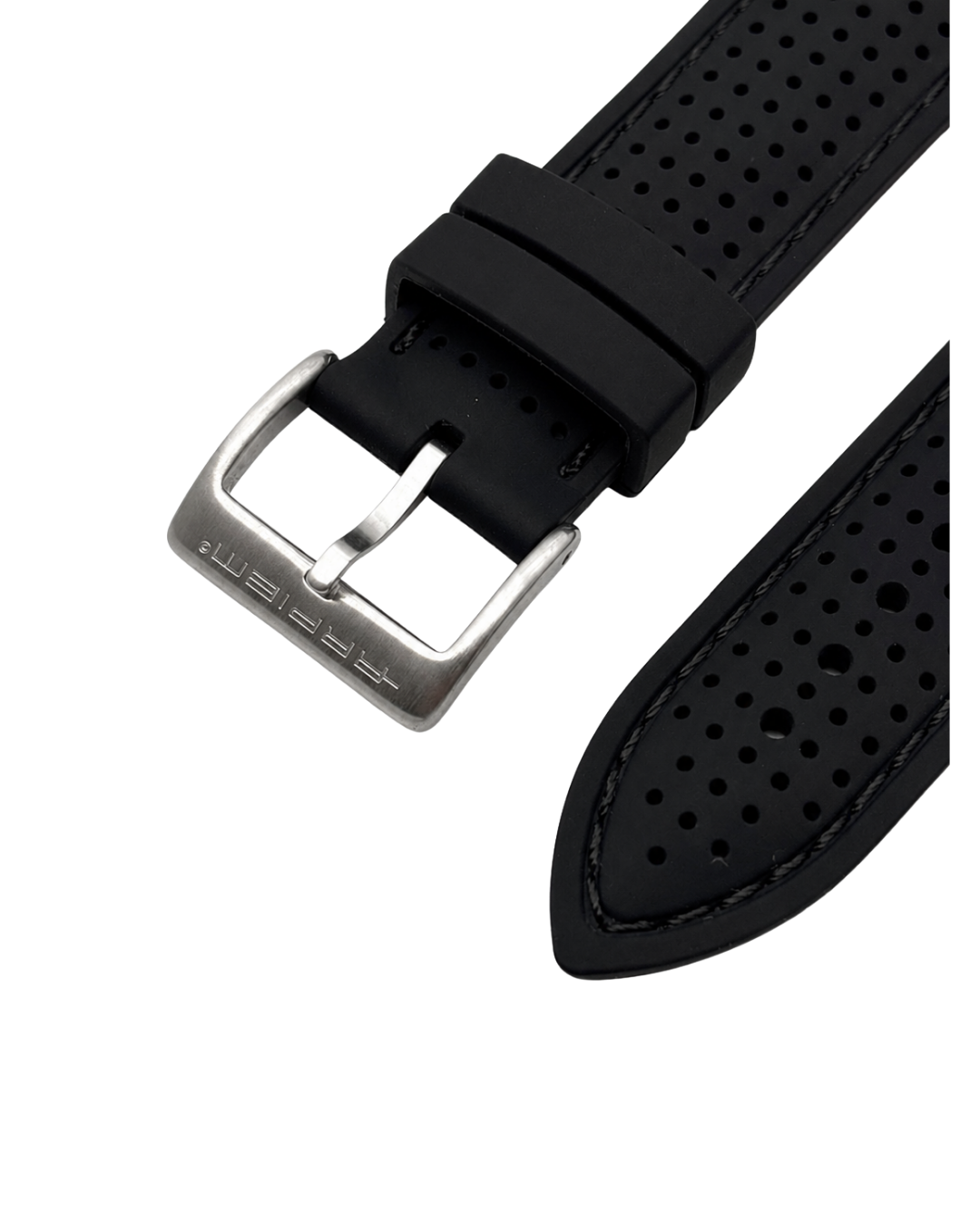 Bracelet MOSPORT Silicone noir - 22 mm