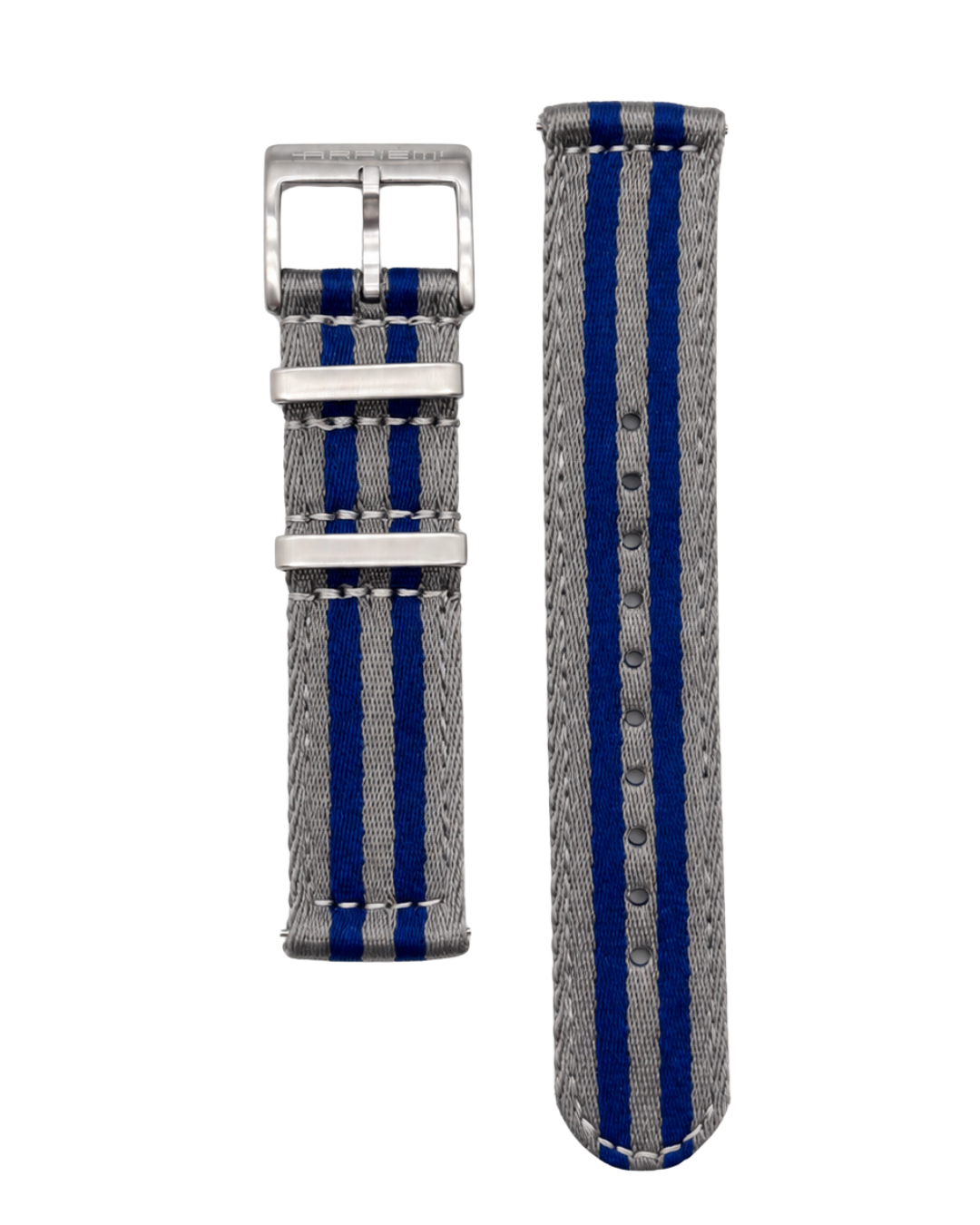 Bracelet Nylon INTERLAGOS Gris Bleu - 20 mm