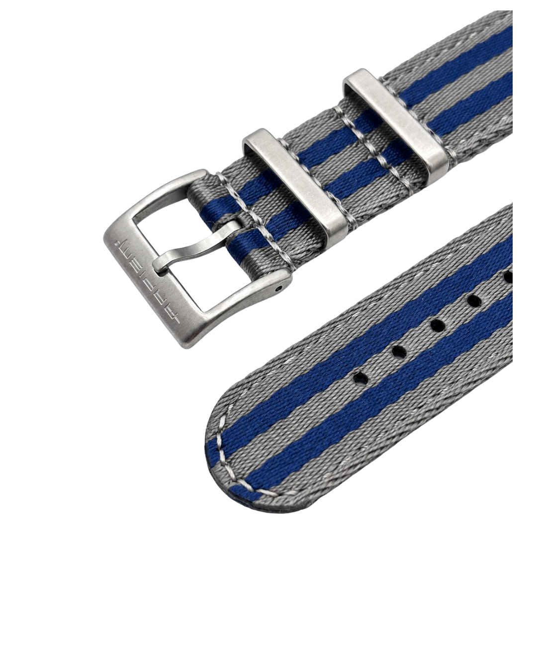 Bracelet Nylon INTERLAGOS Gris Bleu - 20 mm