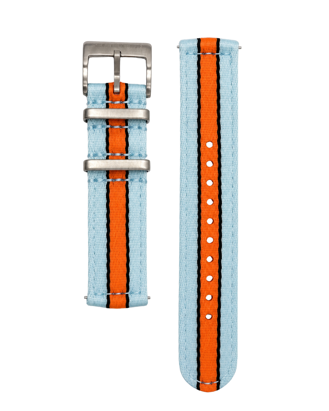Bracelet Nylon INTERLAGOS Bleu - Orange - 20 mm