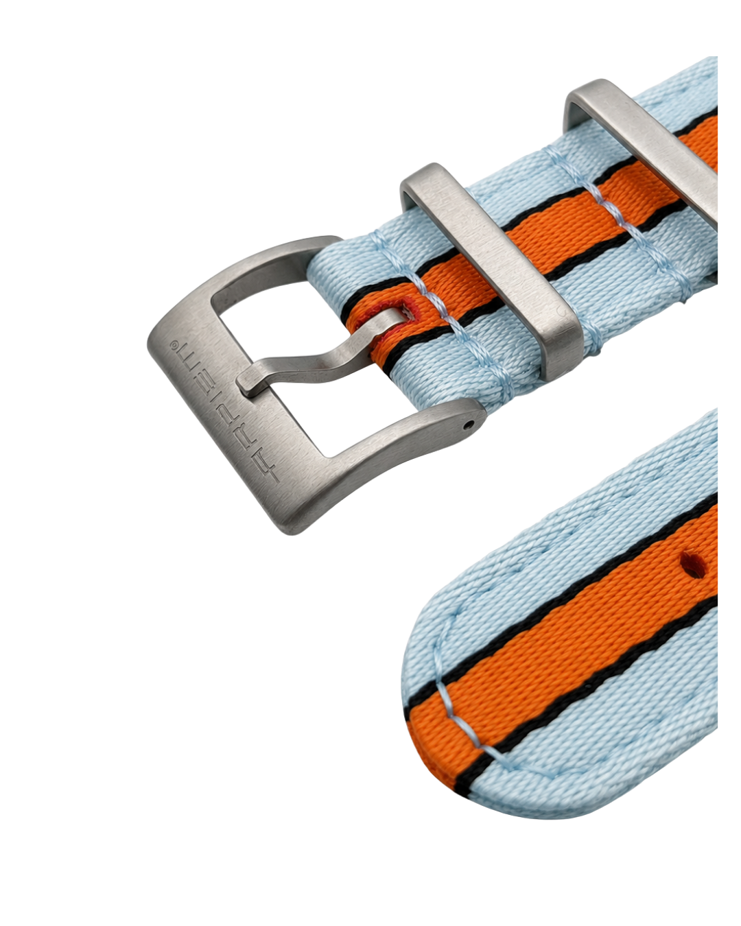 Bracelet Nylon INTERLAGOS Bleu - Orange - 20 mm