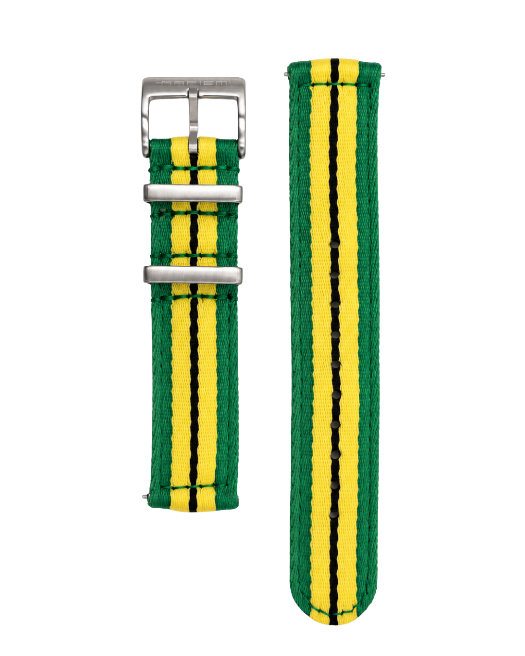 Bracelet Nylon INTERLAGOS Vert et Jaune - 20 mm