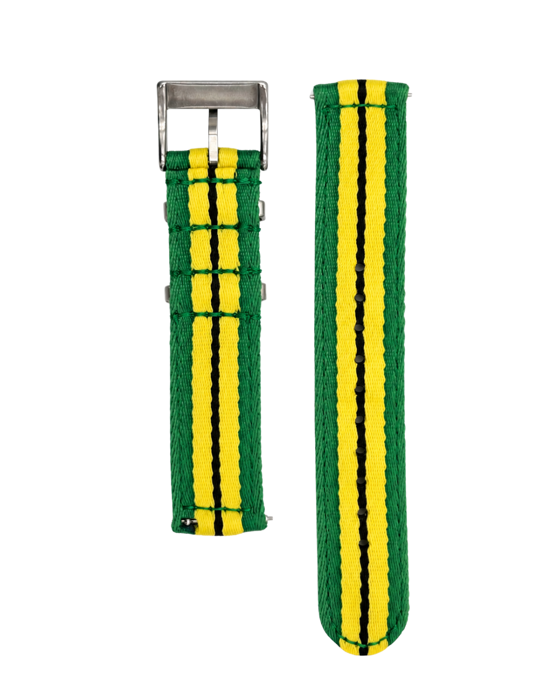 Bracelet Nylon INTERLAGOS Vert et Jaune - 20 mm