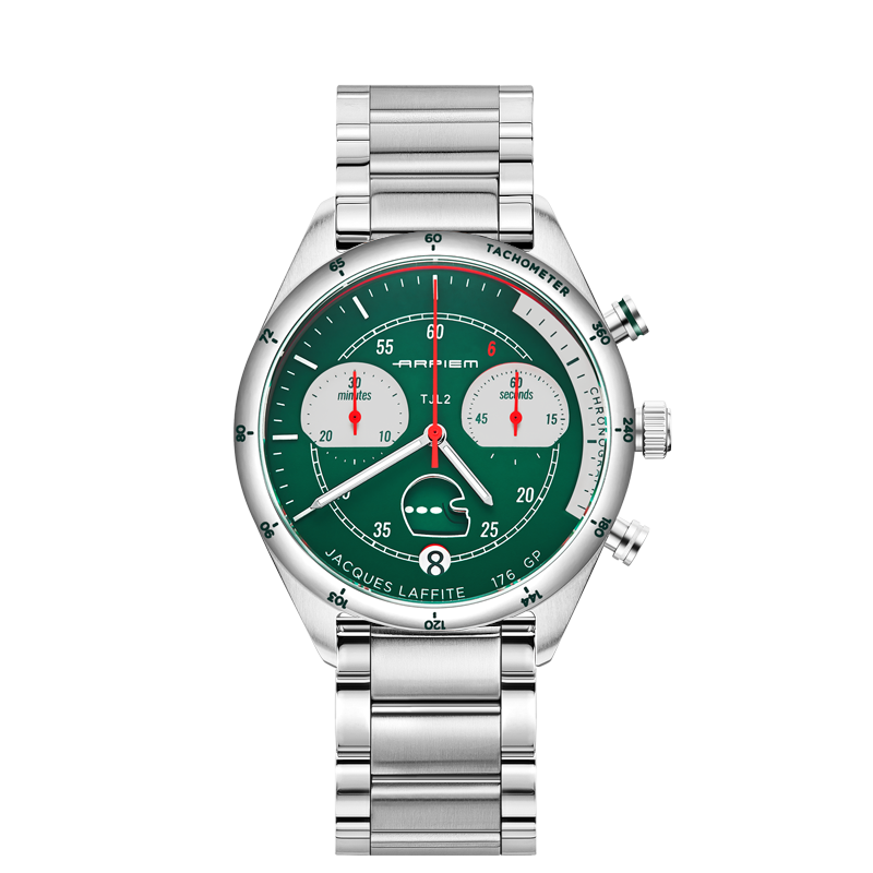 Chronographe Tribute TJL 2 Acier "Jacques LAFFITE"